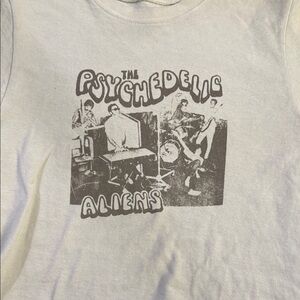 Brandy Melville The Psychedelic Aliens Graphic Tee, OS